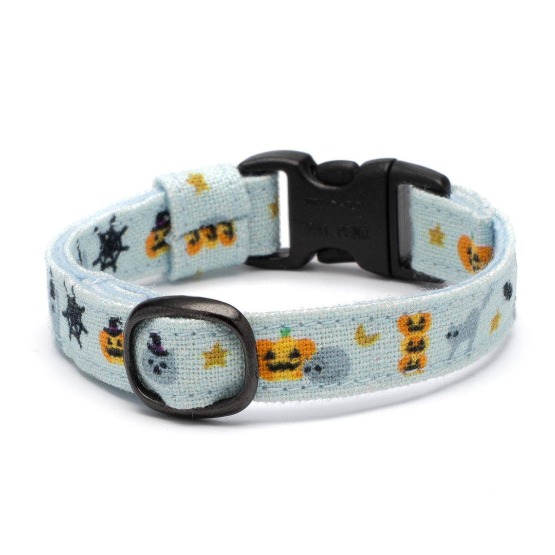 グラフィック猫首輪 猫とかぼちゃ ライトブルー【限定モデル】
