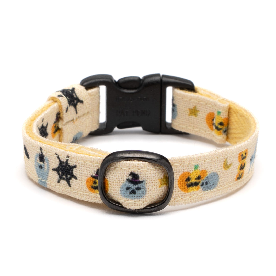 グラフィック猫首輪 猫とかぼちゃ ライトオレンジ【限定モデル】