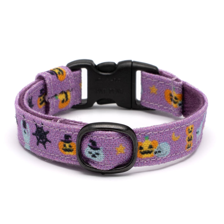 グラフィック猫首輪 猫とかぼちゃ パープル【限定モデル】