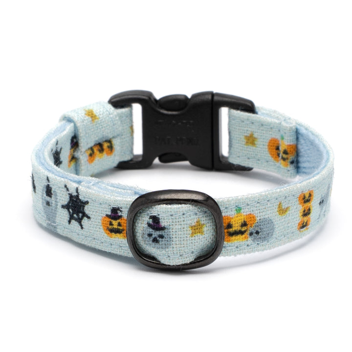 グラフィック猫首輪 猫とかぼちゃ ライトブルー【限定モデル】