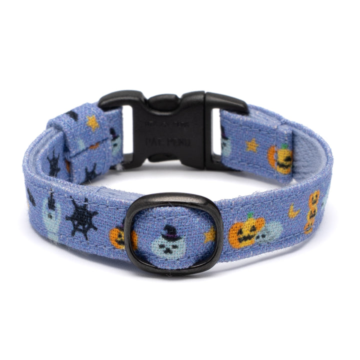 グラフィック猫首輪 猫とかぼちゃ ブルー【限定モデル】