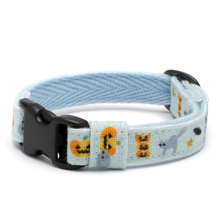 グラフィック猫首輪 猫とかぼちゃ ライトブルー【限定モデル】
