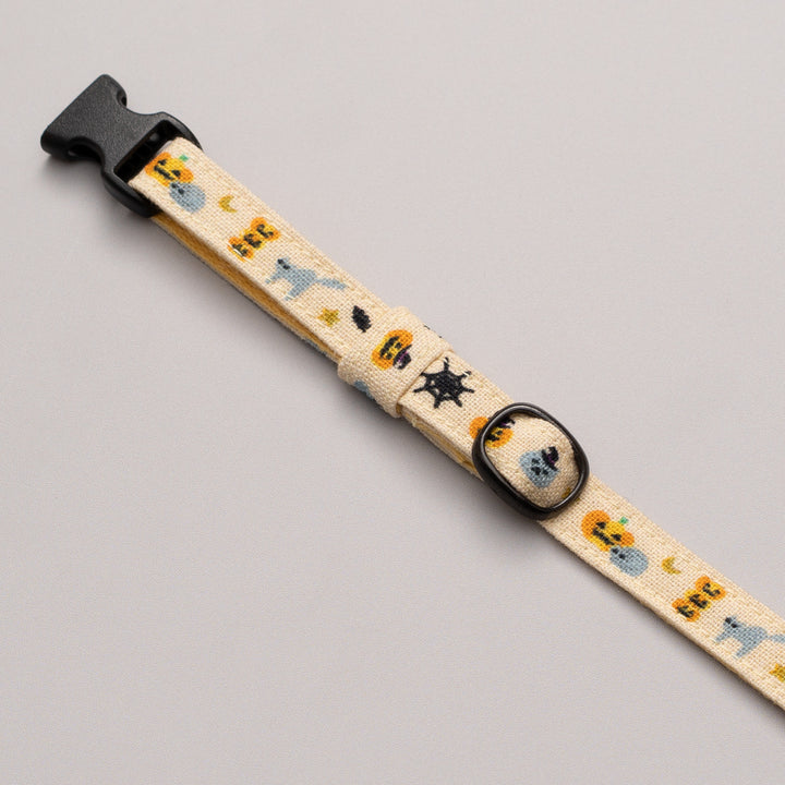 グラフィック猫首輪 猫とかぼちゃ ライトオレンジ【限定モデル】