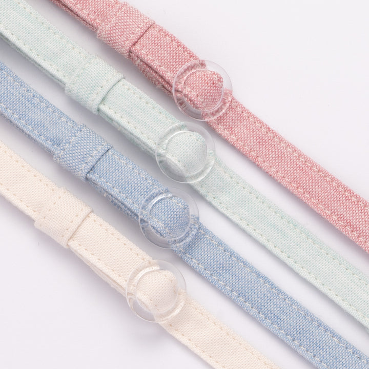 猫首輪 オールコットン・金属アレルギー対応 レッド