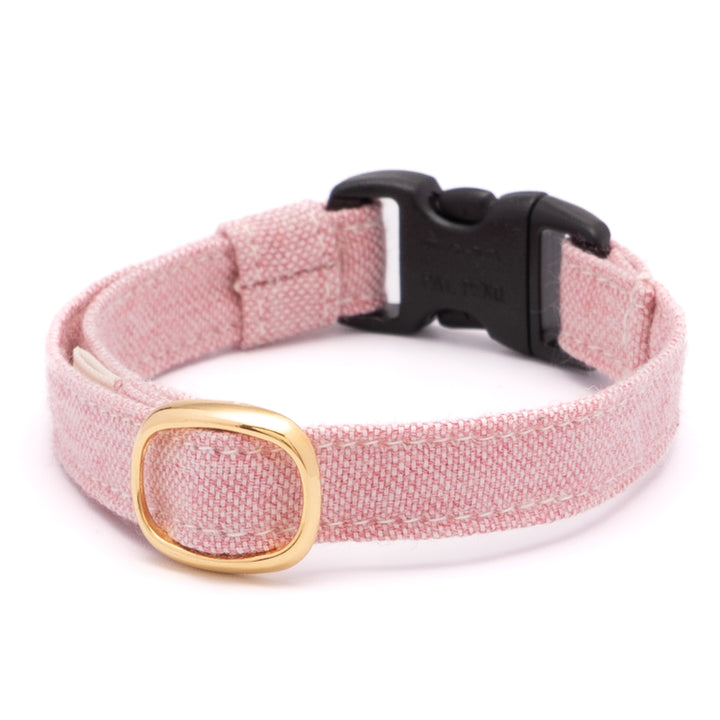 猫首輪 オールコットン レッド