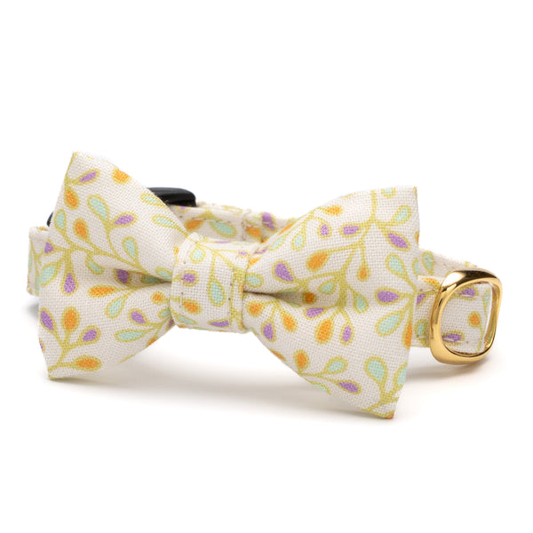 Cat collar with ribbon: moda Floral Fondant Cat collar with ribbon: moda Floral Fondant