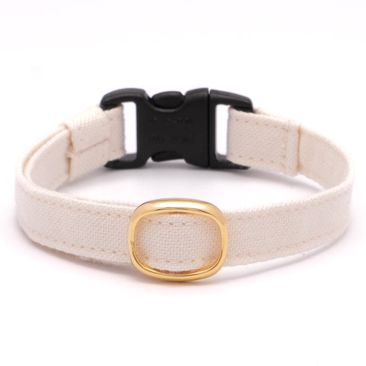 猫首輪 オールコットン 無着色