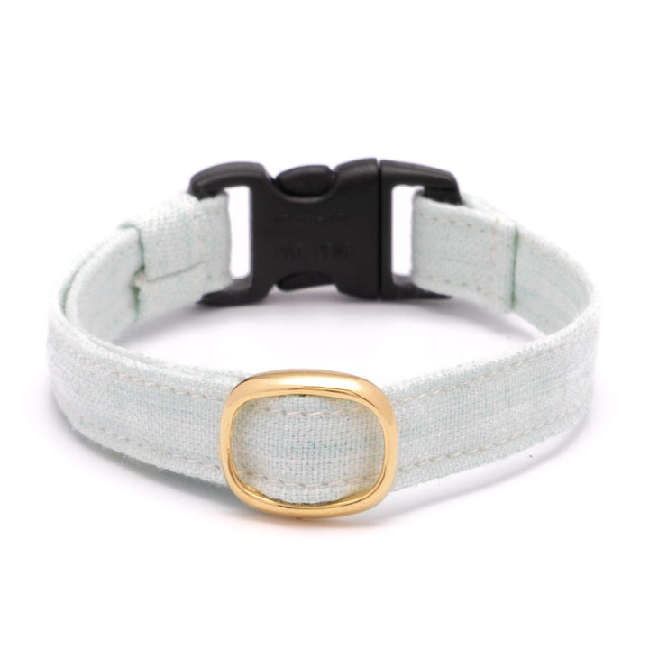猫首輪 オールコットン ミントグリーン