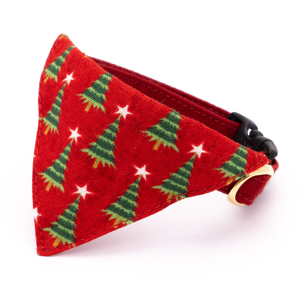 バンダナ付き猫首輪 クリスマス もみの木 レッド バンダナ付き猫首輪 クリスマス もみの木 レッド