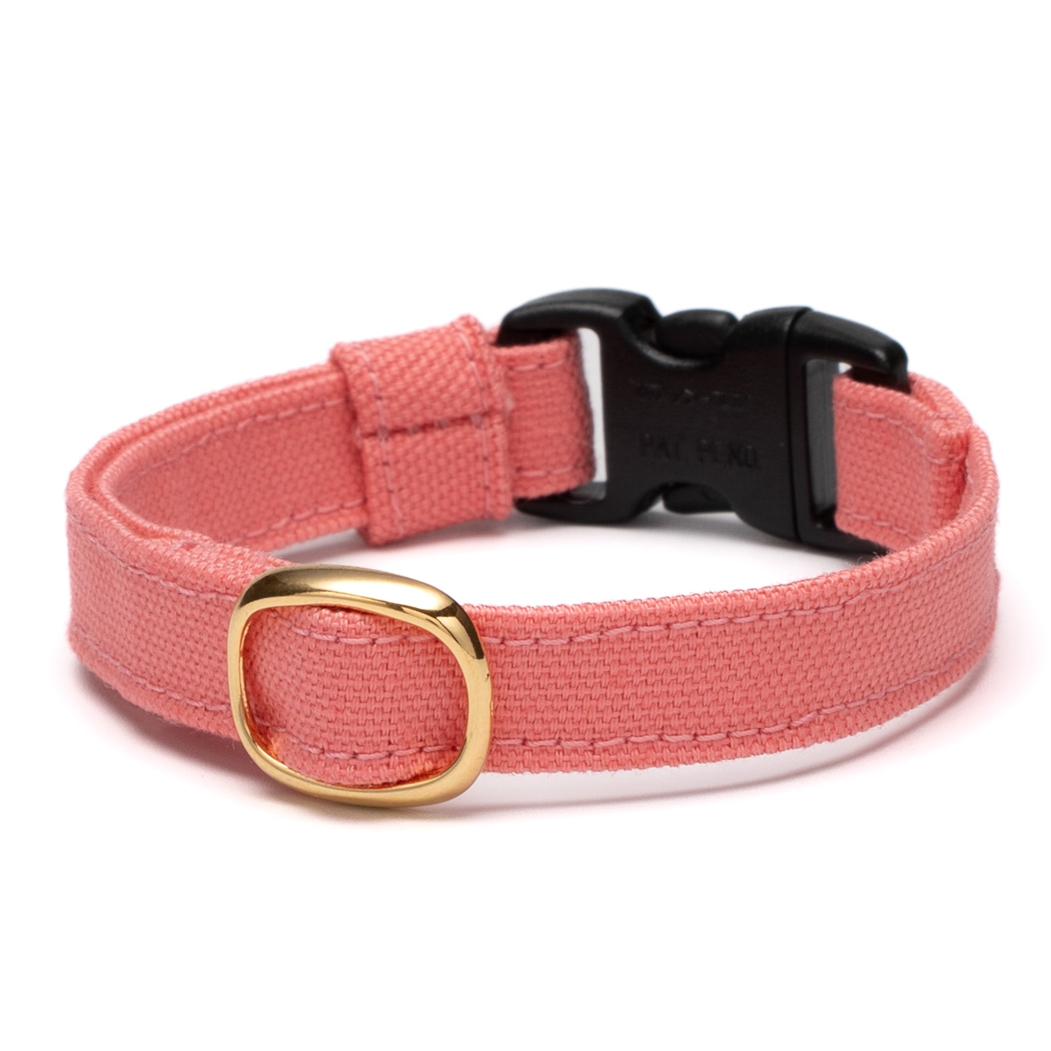 猫首輪 コットンオックス コーラルピンク｜ぽぽねこ公式オンラインショップ