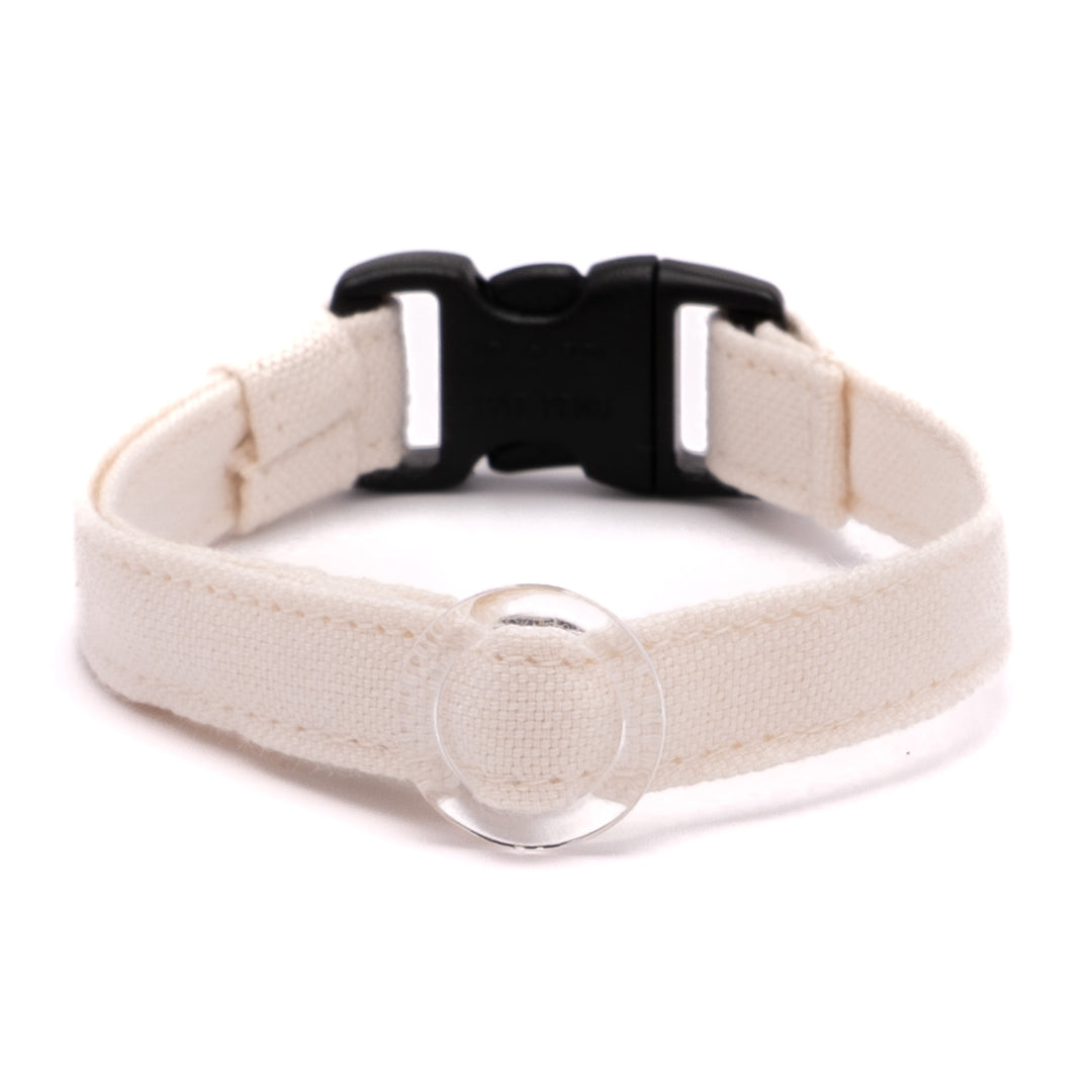 猫首輪 オールコットン・金属アレルギー対応 無着色