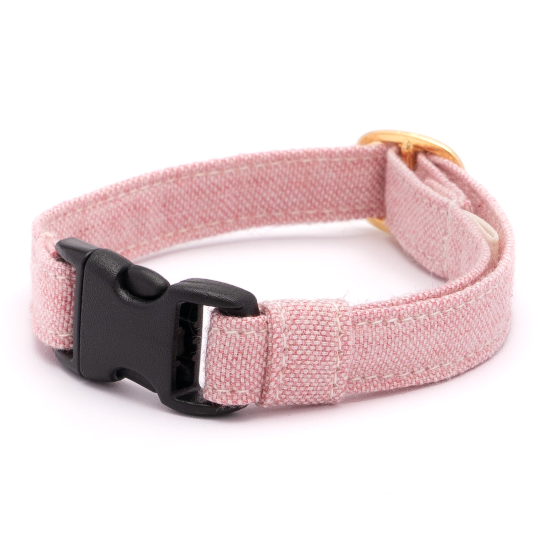 猫首輪 オールコットン レッド