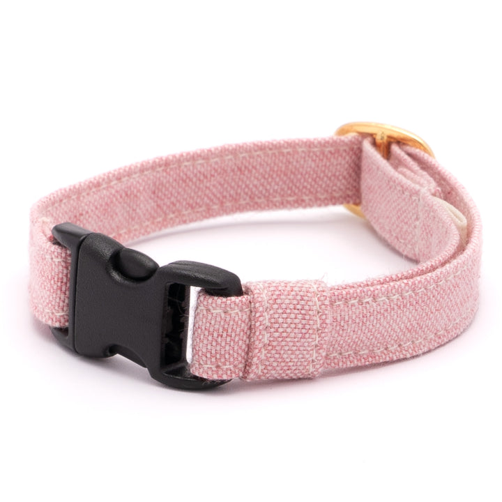 猫首輪 オールコットン レッド