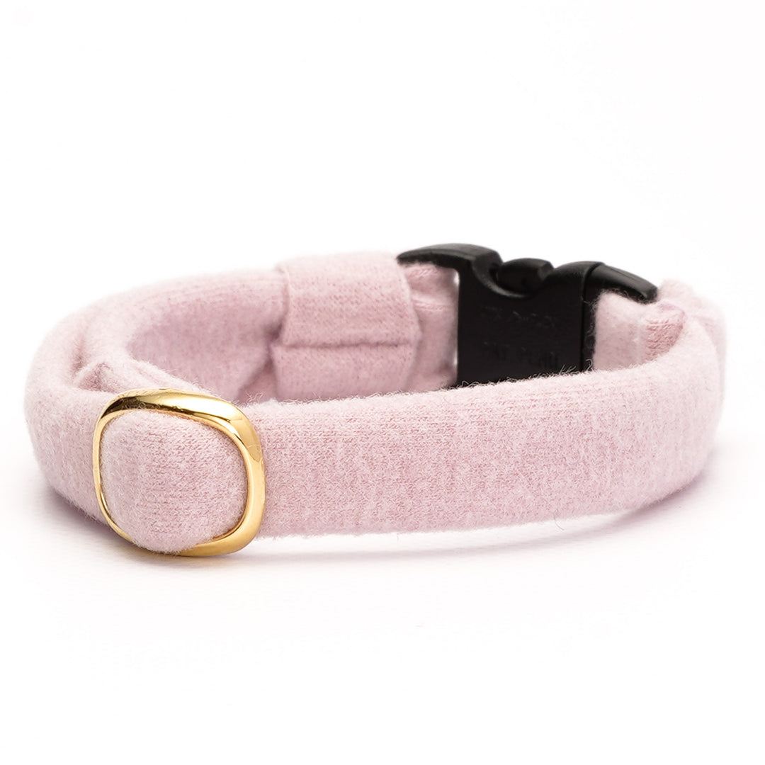 ウルトラストレッチ猫首輪 無地 ライトピンク