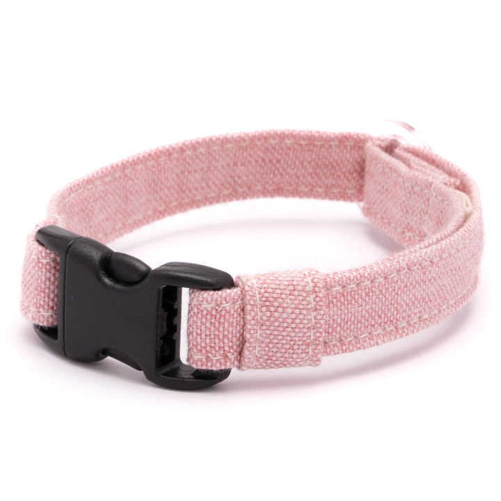 猫首輪 オールコットン・金属アレルギー対応 レッド