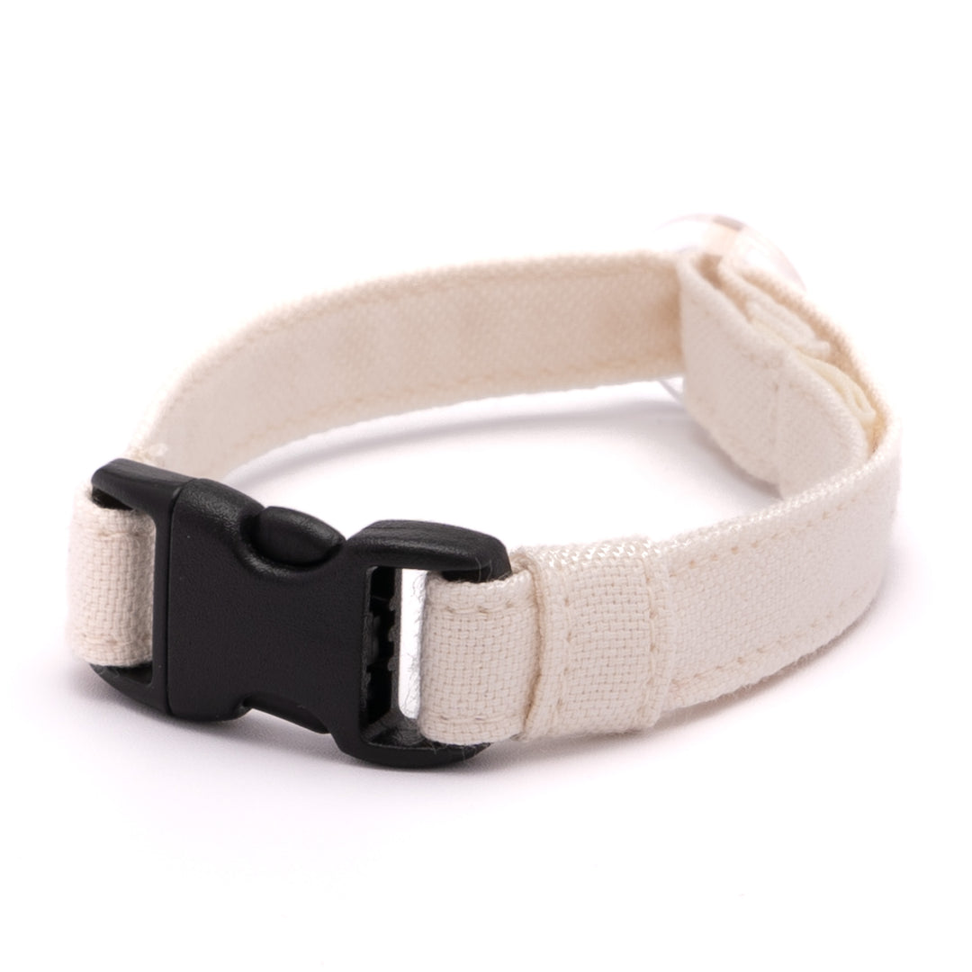 猫首輪 オールコットン・金属アレルギー対応 無着色