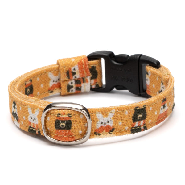 グラフィック猫首輪 もこもこ冬じたく オレンジ【限定モデル】 グラフィック猫首輪 もこもこ冬じたく オレンジ【限定モデル】