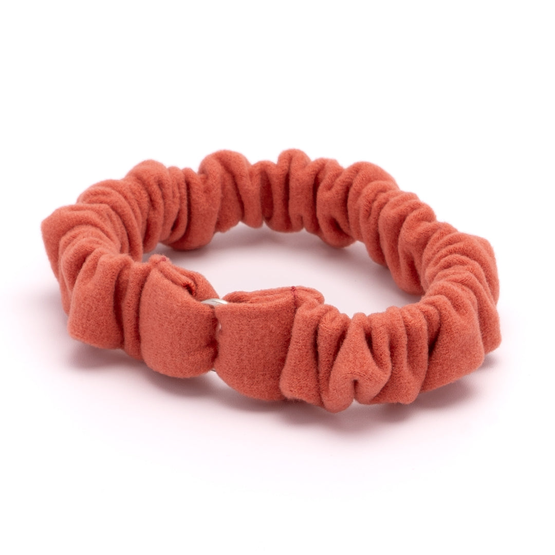 シュシュ猫首輪 ウルトラストレッチ 無地 オレンジ