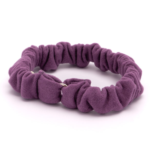 シュシュ猫首輪 ウルトラストレッチ 無地 パープル シュシュ猫首輪 ウルトラストレッチ 無地 パープル