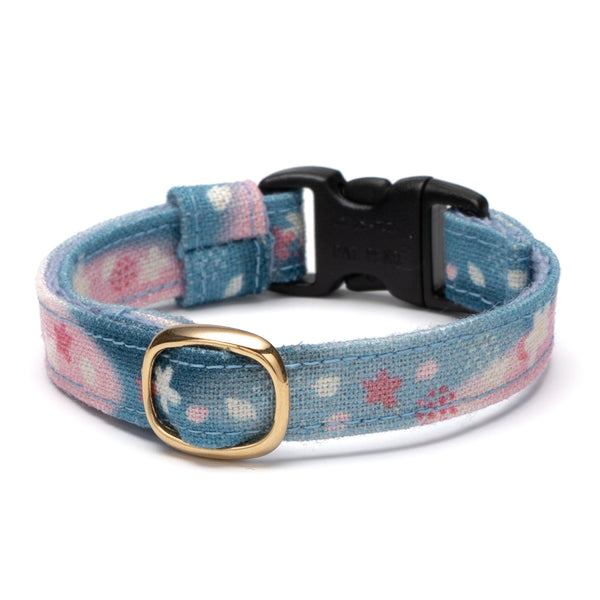 グラフィック猫首輪 SAKURAラテ 春霞ブルー【限定モデル】 グラフィック猫首輪 SAKURAラテ 春霞ブルー【限定モデル】