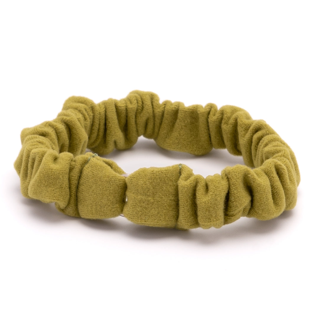 シュシュ猫首輪 ウルトラストレッチ 無地 グリーン