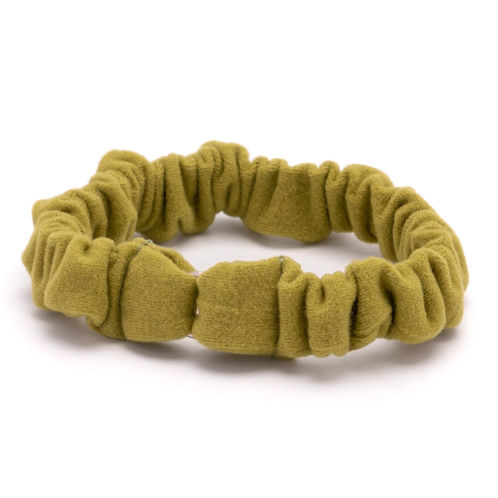 シュシュ猫首輪 ウルトラストレッチ 無地 グリーン