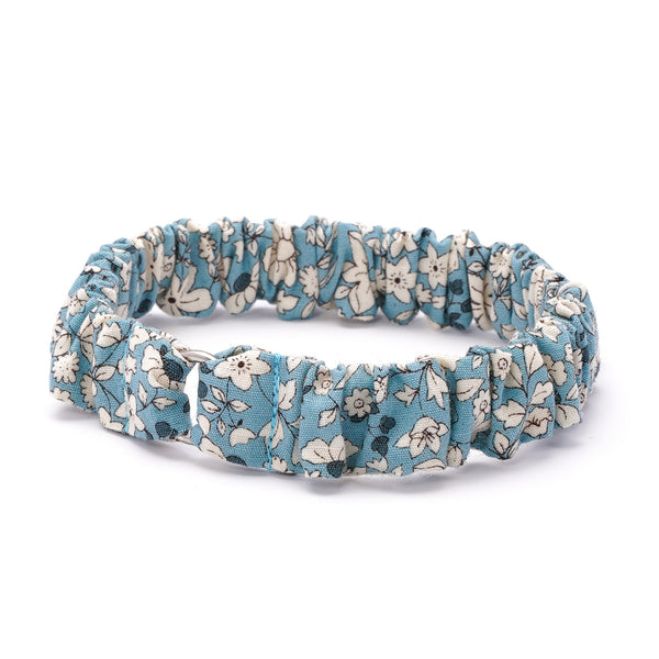 シュシュ猫首輪 シャン・ド・フルール ブルー シュシュ猫首輪 シャン・ド・フルール ブルー