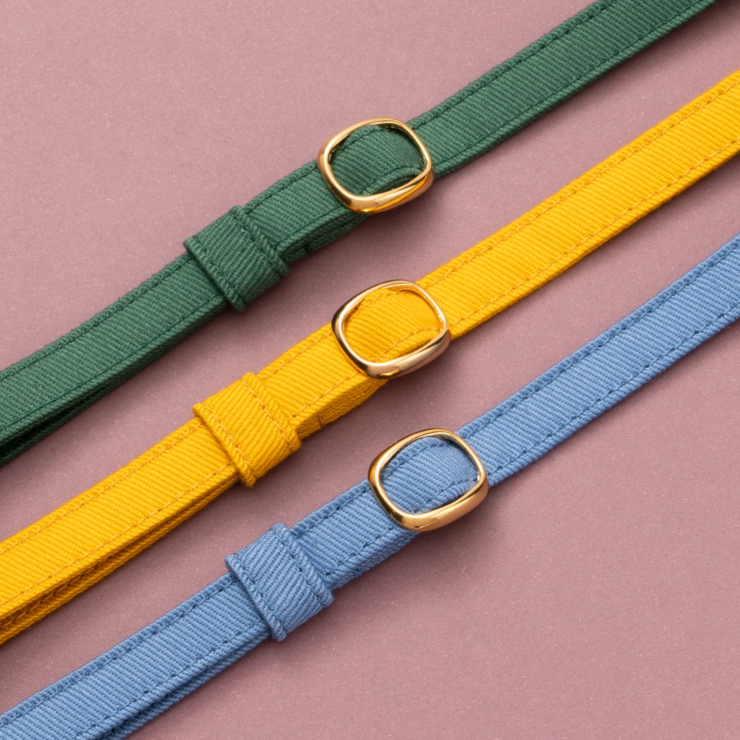 猫首輪 MUJIコットンツイル エバーグリーン【限定色】