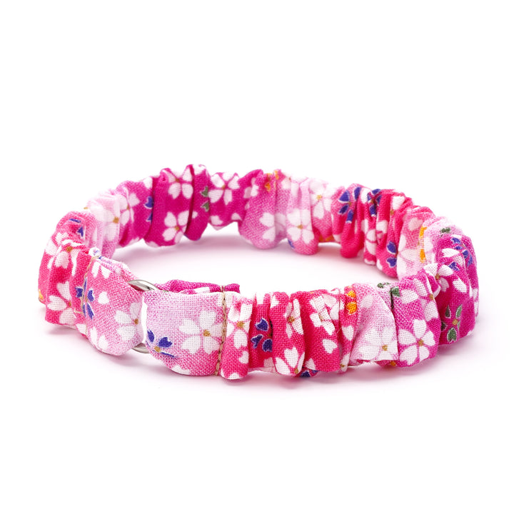 シュシュ猫首輪 はんなり桜 ピンク