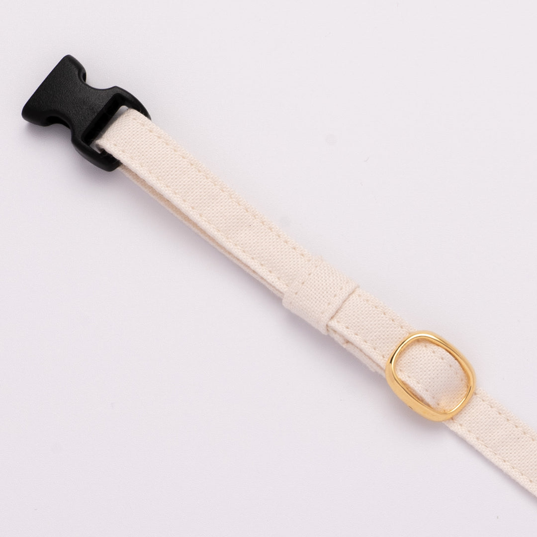 猫首輪 オールコットン 無着色