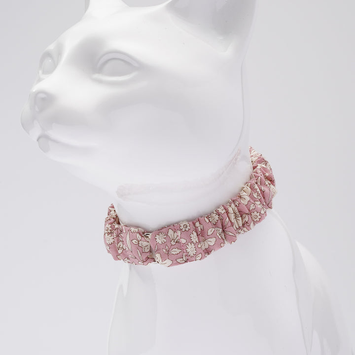 シュシュ猫首輪 シャン・ド・フルール ピンク