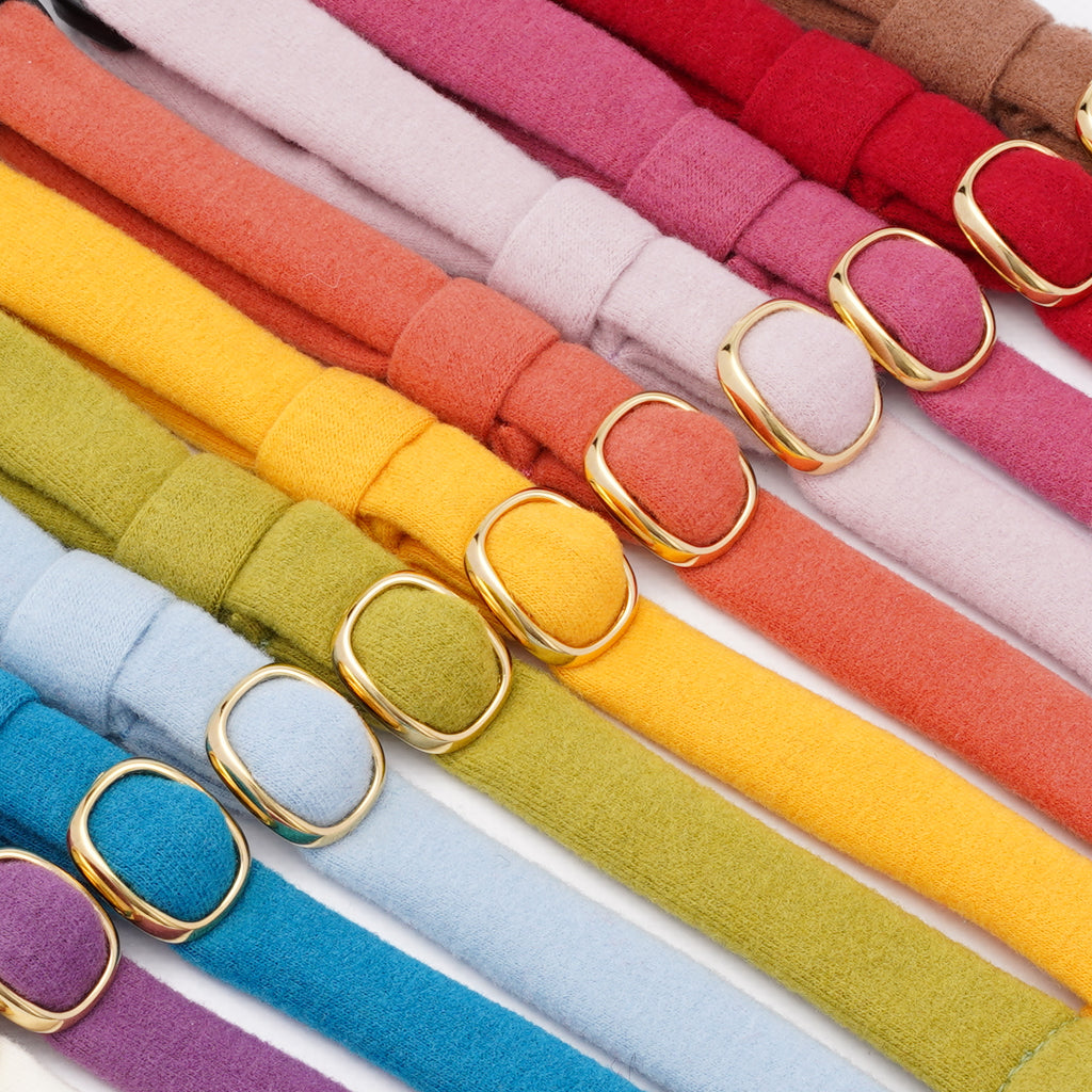 ウルトラストレッチ猫首輪 無地 オフホワイト