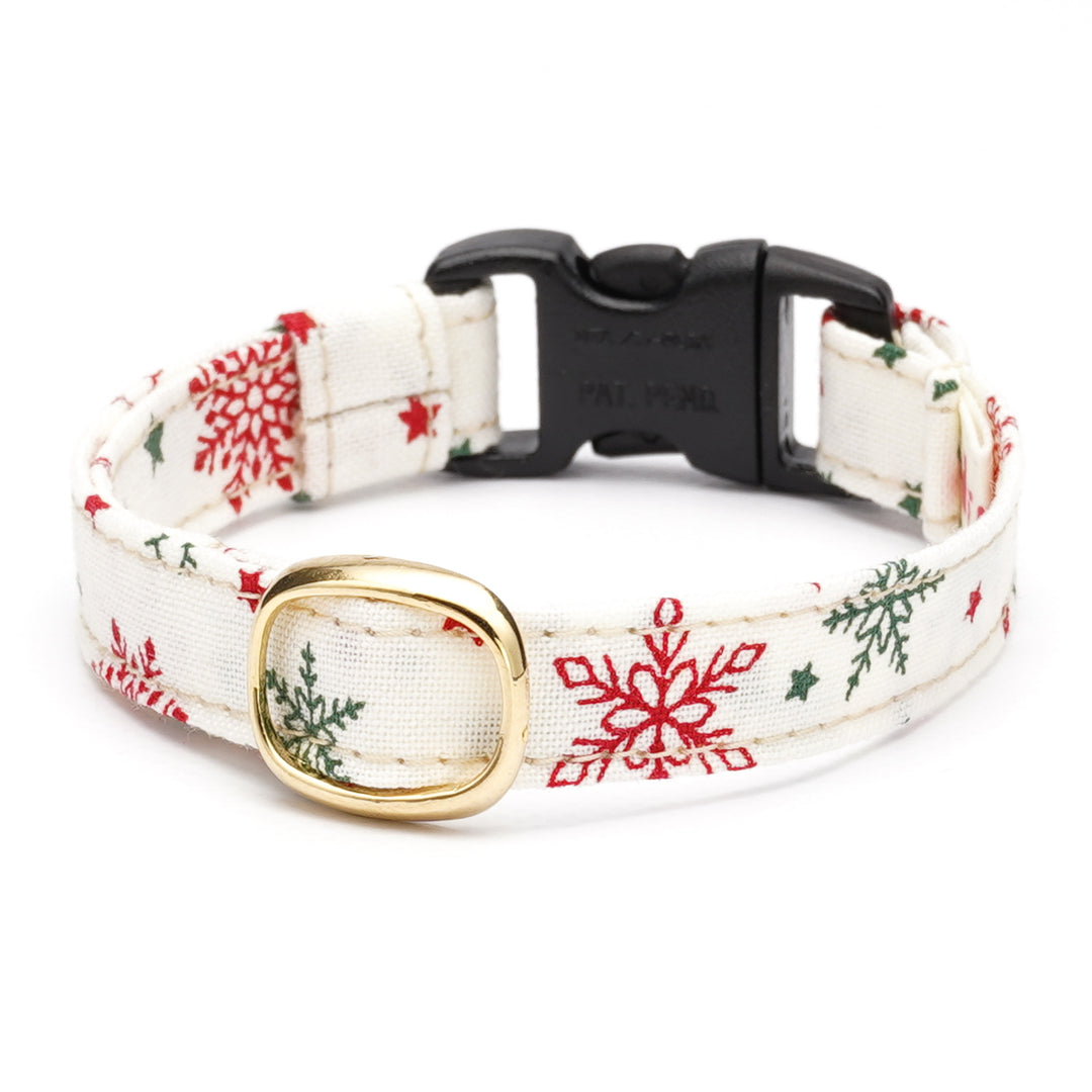 猫首輪 クリスマス スノークリスタル オフホワイト