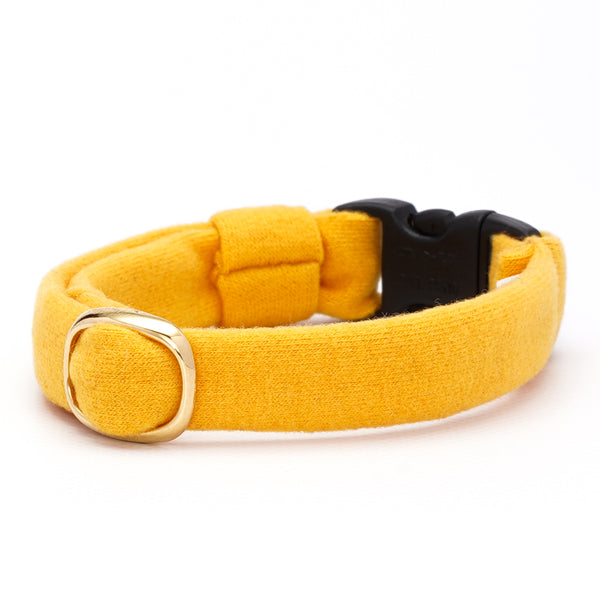 ウルトラストレッチ猫首輪 無地 イエロー ウルトラストレッチ猫首輪 無地 イエロー