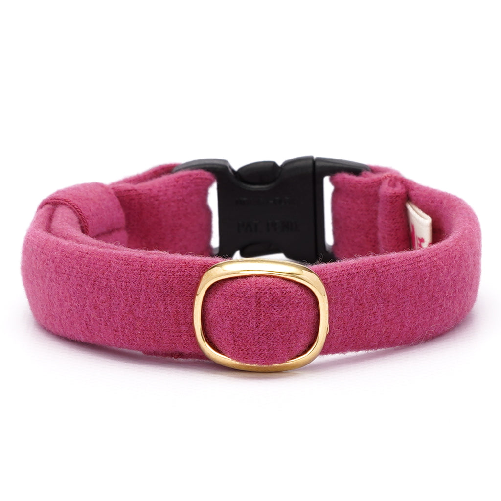 ウルトラストレッチ猫首輪 無地 ピンク