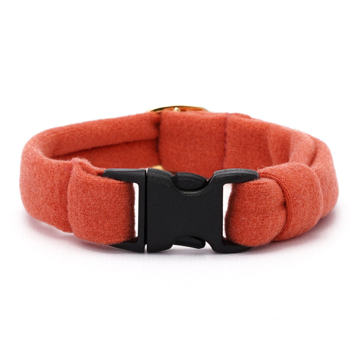 ウルトラストレッチ猫首輪 無地 オレンジ