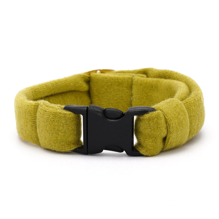 ウルトラストレッチ猫首輪 無地 グリーン