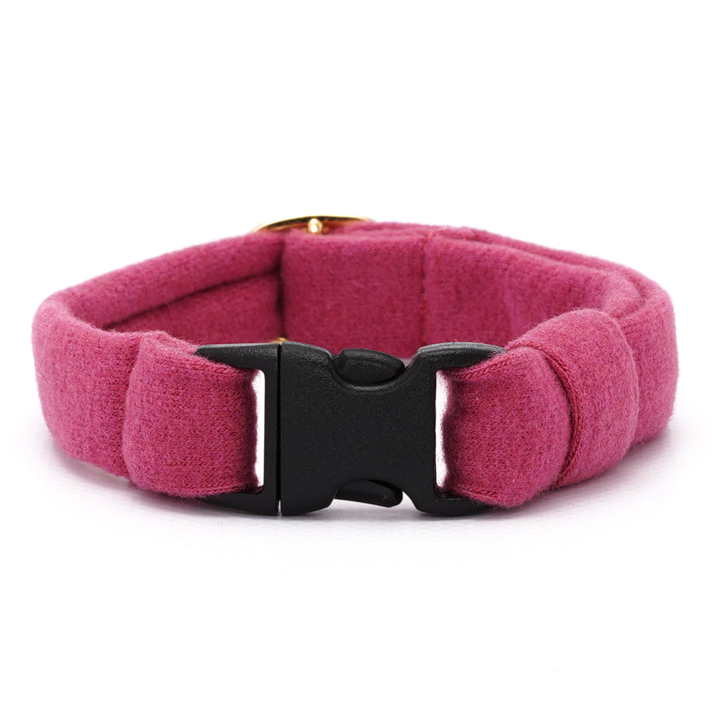 ウルトラストレッチ猫首輪 無地 ピンク