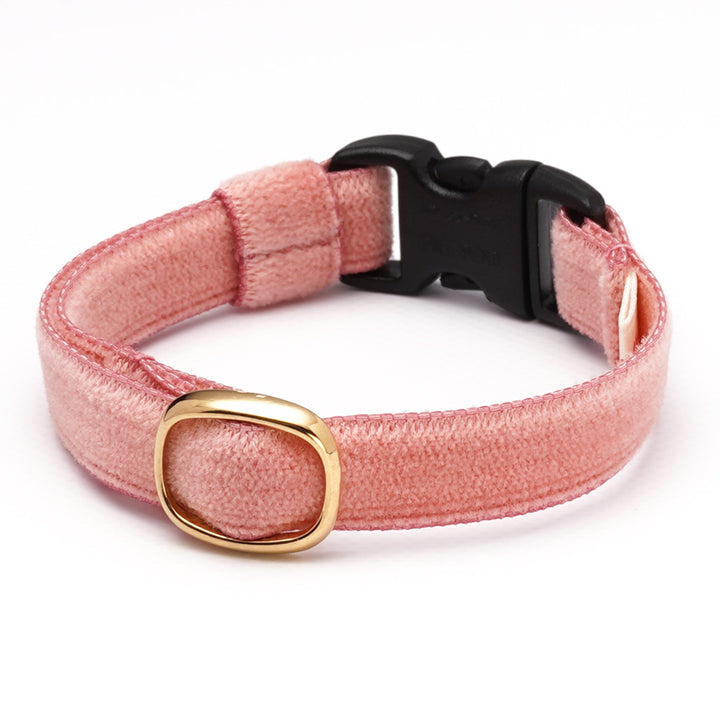 猫首輪 ベルベット ピンク