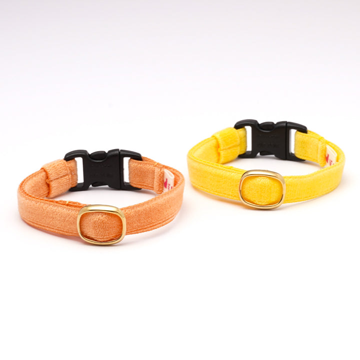 猫首輪 ベルベット オレンジ