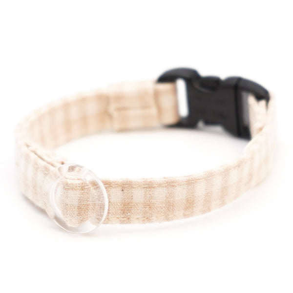 Cat Collar - Organic & Hypoallergenic Gingham Check Cat Collar - Organic & Hypoallergenic Gingham Check