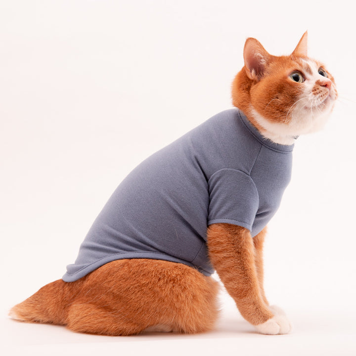 猫に優しい猫服　キャットウォーム　無地（半袖）