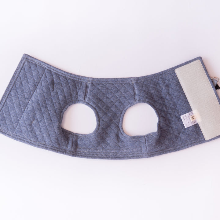 猫に優しいベスト型ハーネス・リード付き ダンガリー ブルー