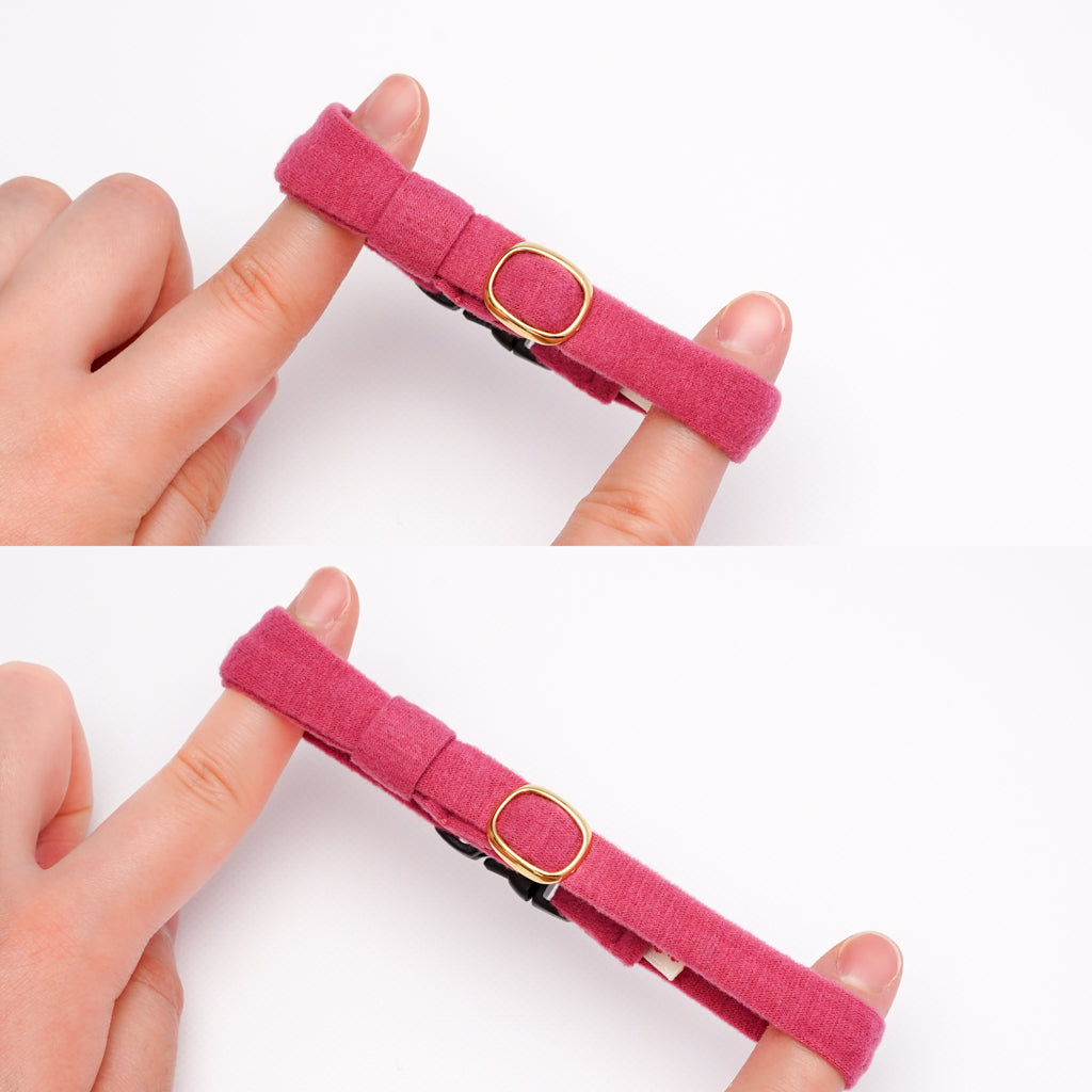 ウルトラストレッチ猫首輪 無地 オフホワイト