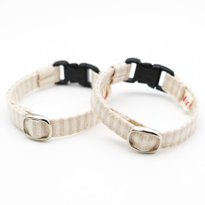 猫首輪 オーガニックコットン100% ギンガムチェック - ぽぽねこ公式オンラインショップ