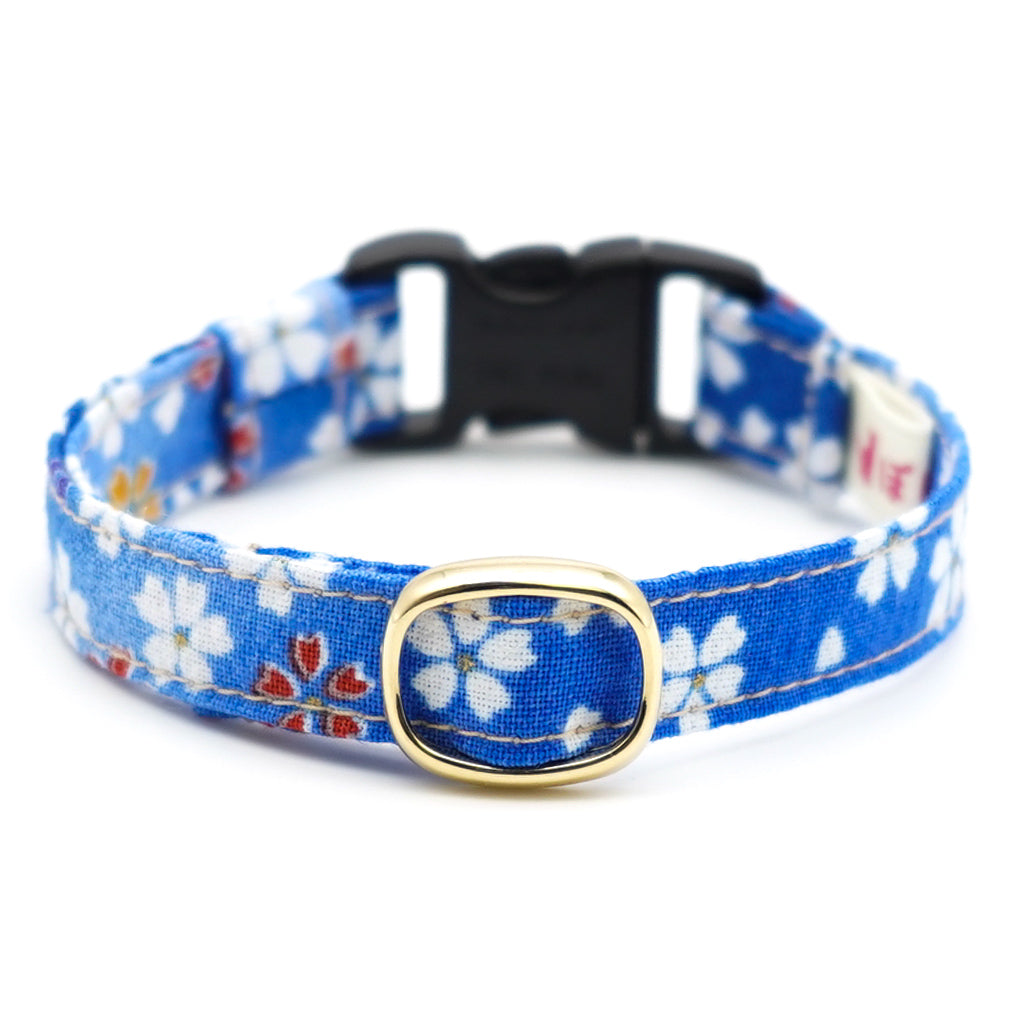 猫首輪 はんなり桜 ブルー