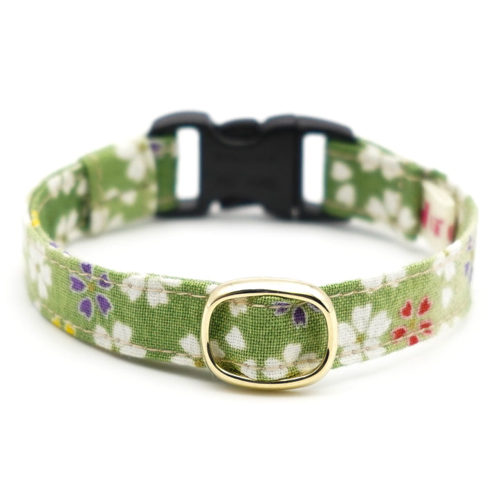 猫首輪 はんなり桜 グリーン