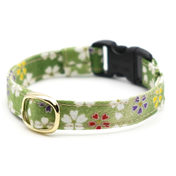 猫首輪 はんなり桜 グリーン