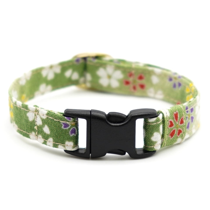 猫首輪 はんなり桜 グリーン