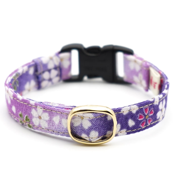 猫首輪 はんなり桜 パープル